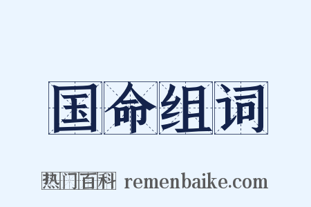 国命组词是什么意思的图片